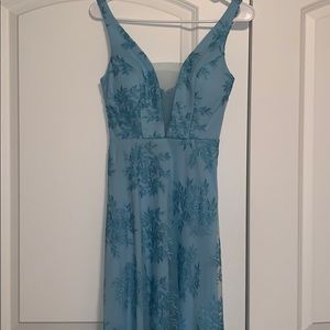 light blue prom dress